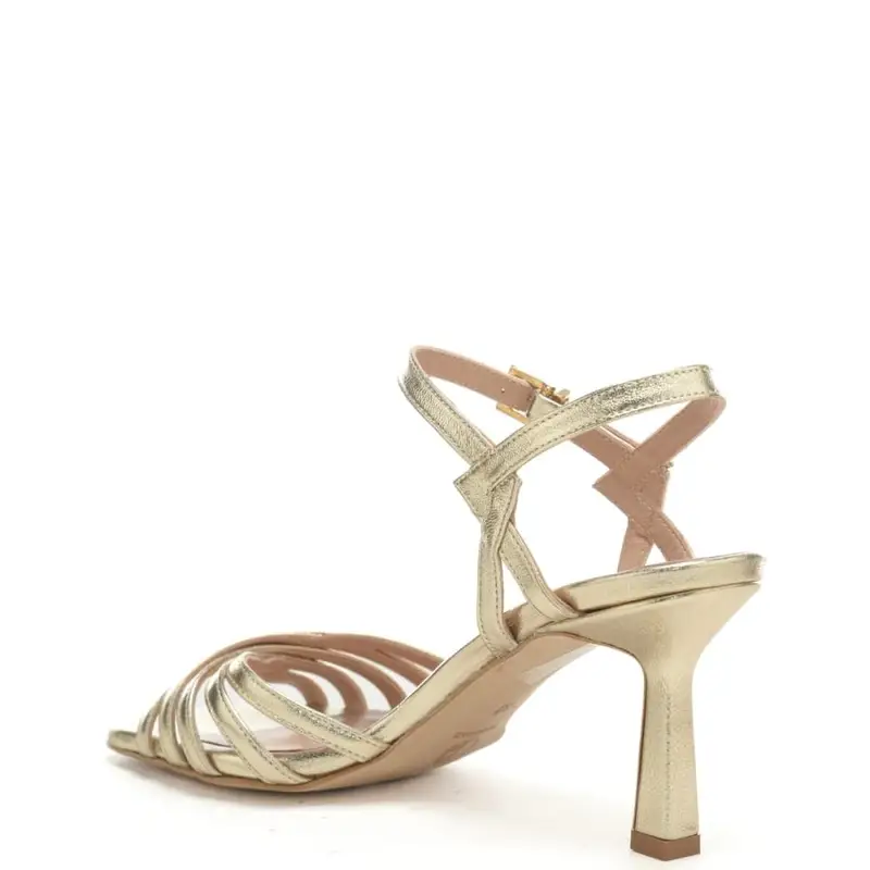 sandali da donna con bacchette a incrocio platino miniatura 3