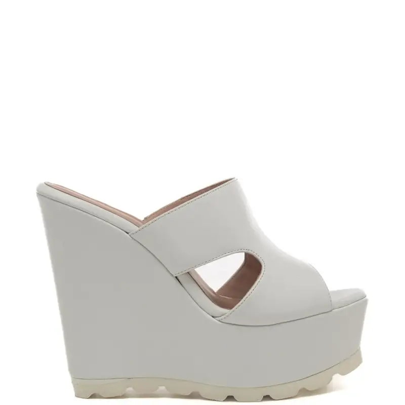 Andrea Pinto scarpe alte da donna con suola seghettata bianche