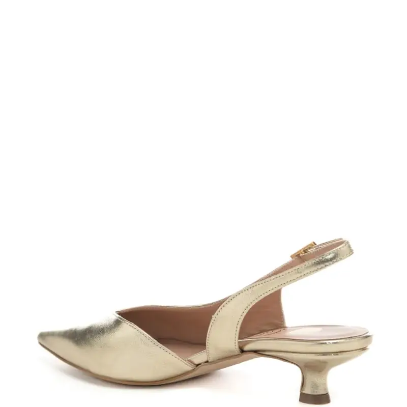 scarpe da donna chanel a v con design semi aperto platino miniatura 3