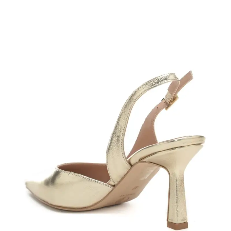 scarpe da donna chanel con design semi aperto e tacco a rocchetto platino miniatura 2