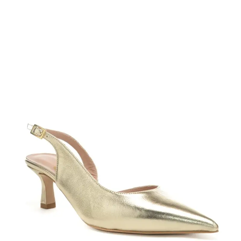 scarpe da donna chanel con design semi aperto platino miniatura 2