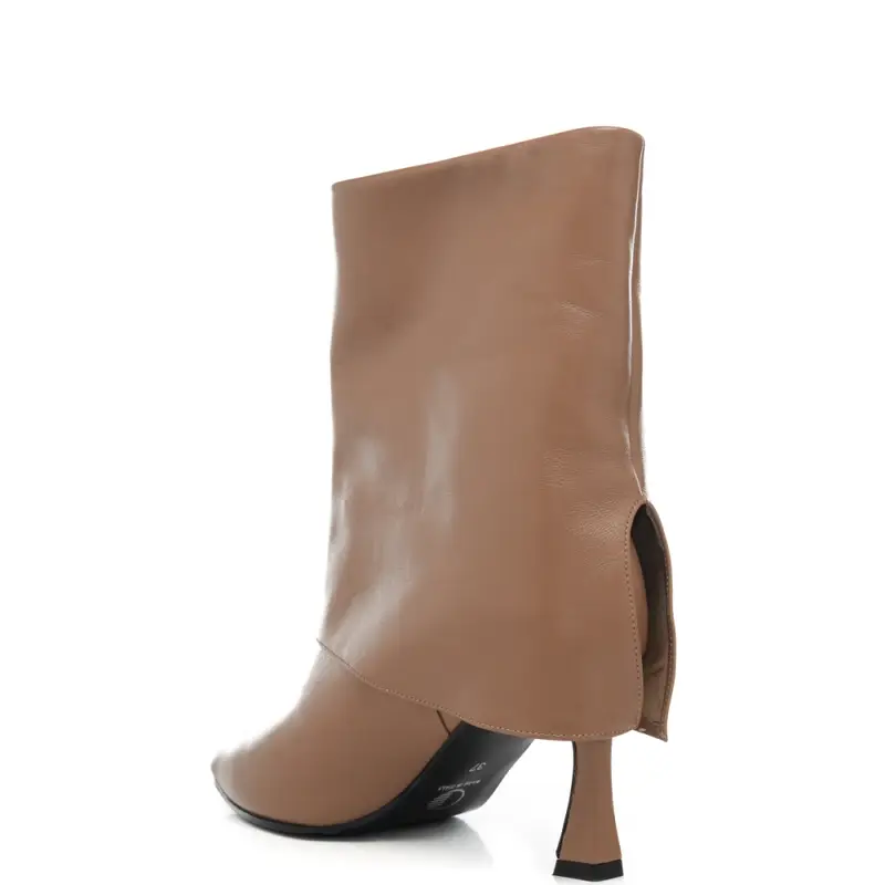 stivali bassi da donna con gambale largo pieghevole mou miniatura 3