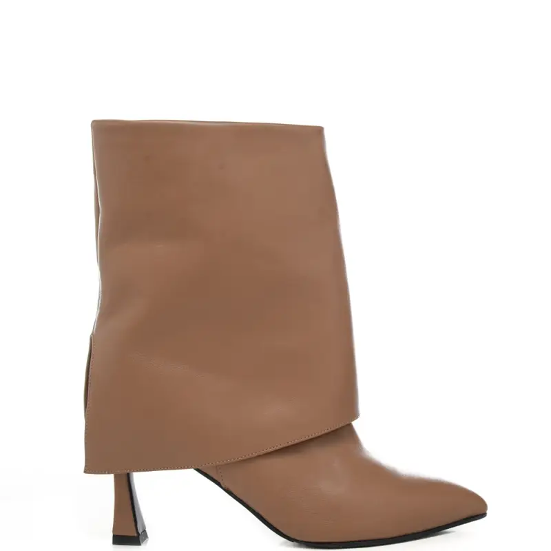 stivali bassi da donna con gambale largo pieghevole mou