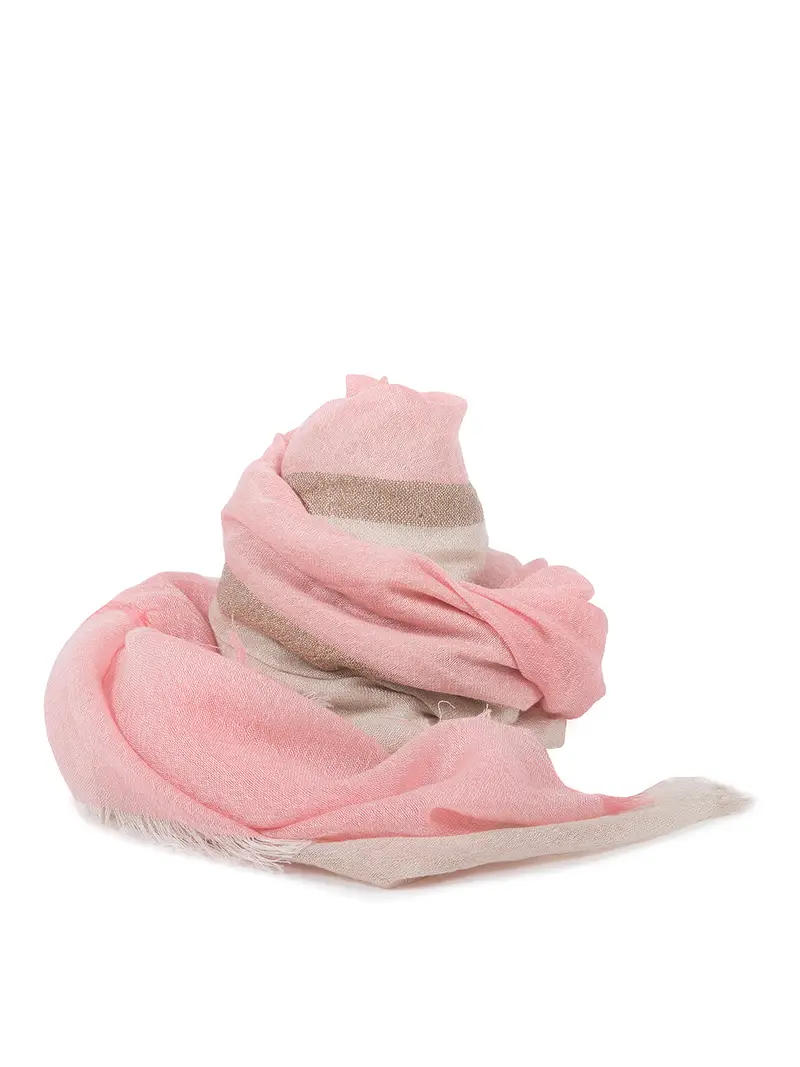 Sciarpa in cashmere e seta Rosa