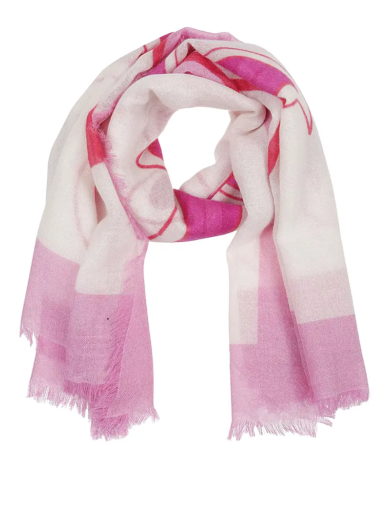 Sciarpa in cashmere e seta Rosa