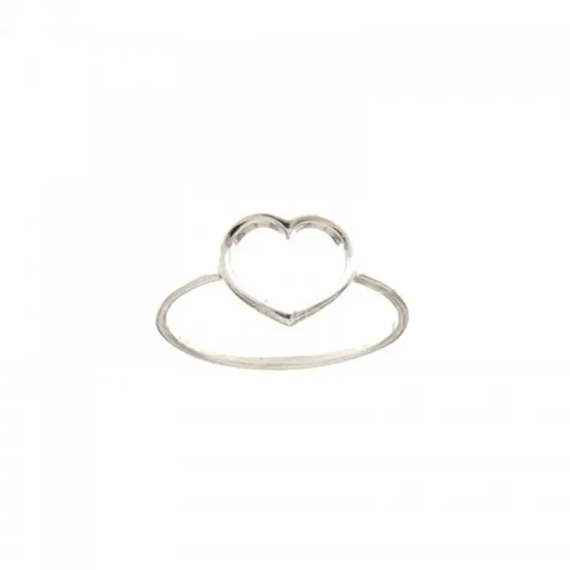 Anello Cuore Donna Oro Bianco 803321734407