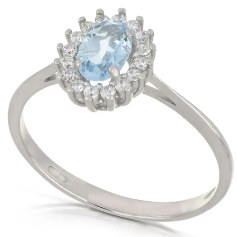 Anello Donna Oro Bianco GL102002