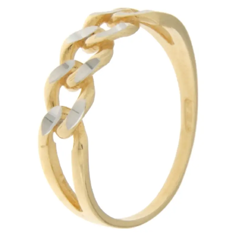 Anello Donna Oro Giallo Bianco GL100970