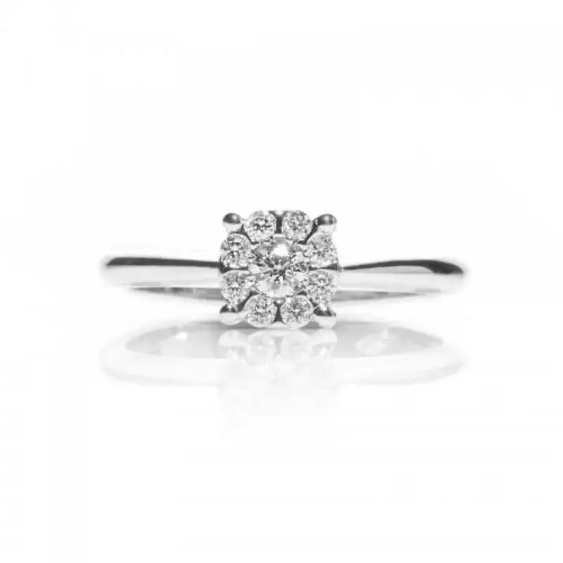 Anello Promesse Gioielli Donna Solitario Diamante FMV