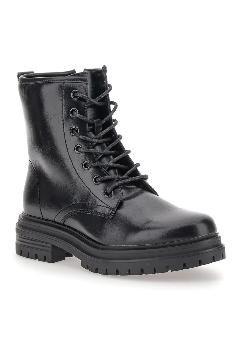 Anfibi Neri Con Cerniera e lacci CAFE' COST 2001310 miniatura 2