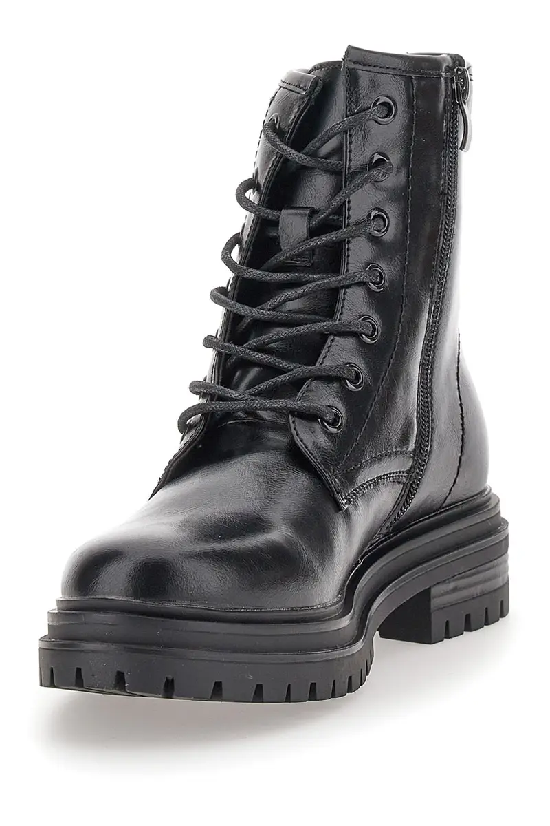 Anfibi Neri Con Cerniera e lacci CAFE' COST 2001310 miniatura 3