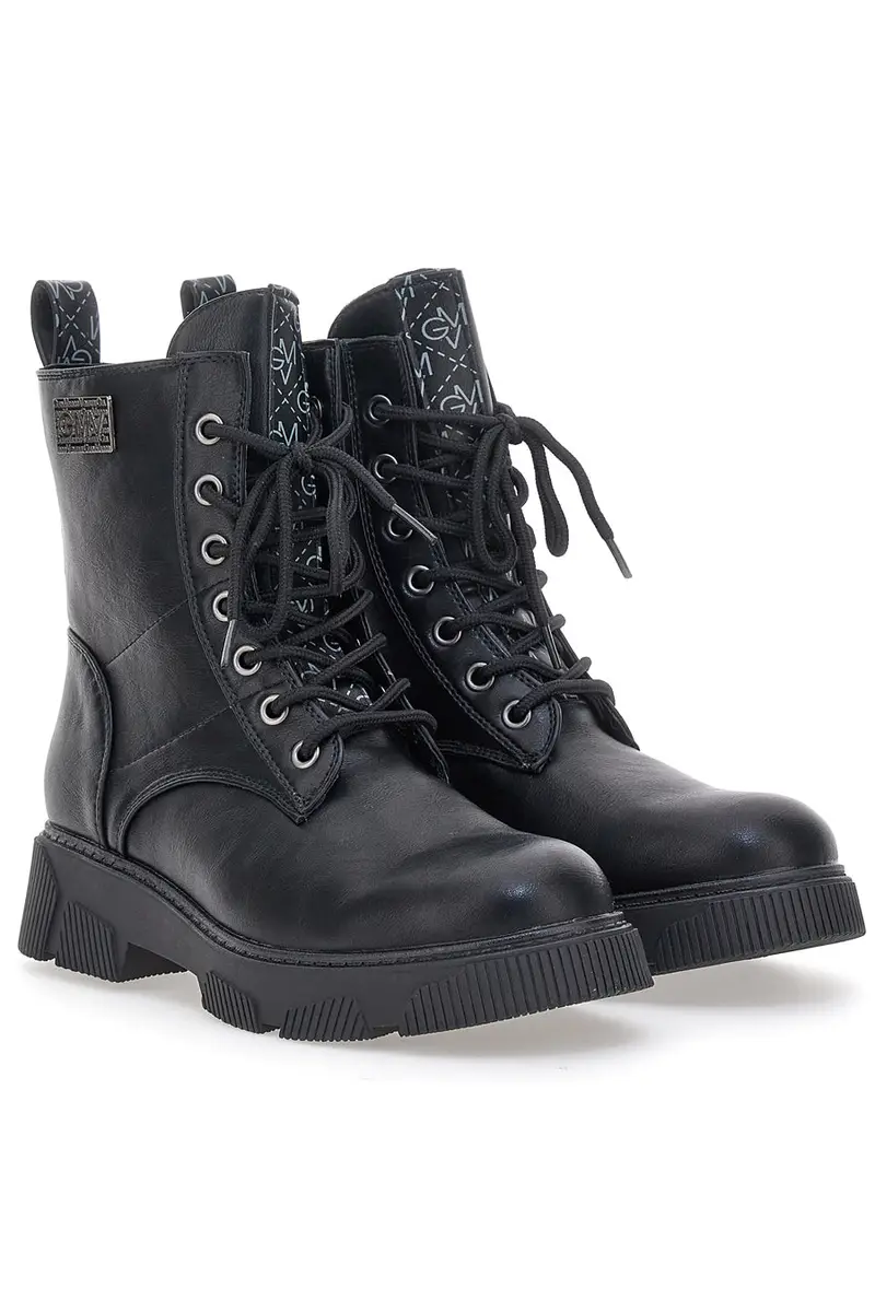 Anfibi Neri con Cerniera Laterale Gianmarco Venturi TR0325 miniatura 2