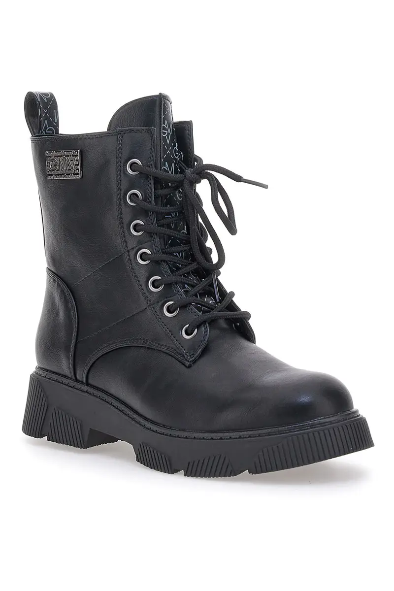 Anfibi Neri con Cerniera Laterale Gianmarco Venturi TR0325 miniatura 3