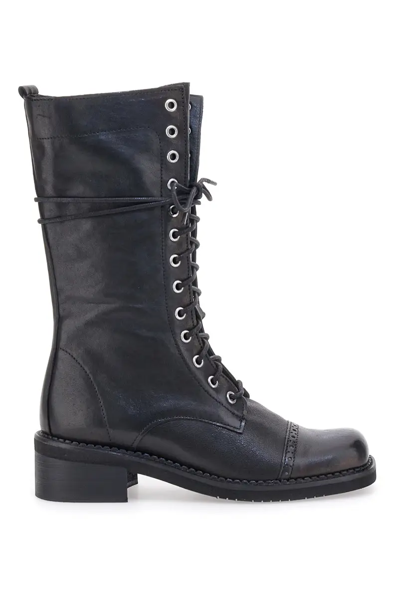 Anfibi Neri con Cerniera Pittarello Must Have 100 da Donna