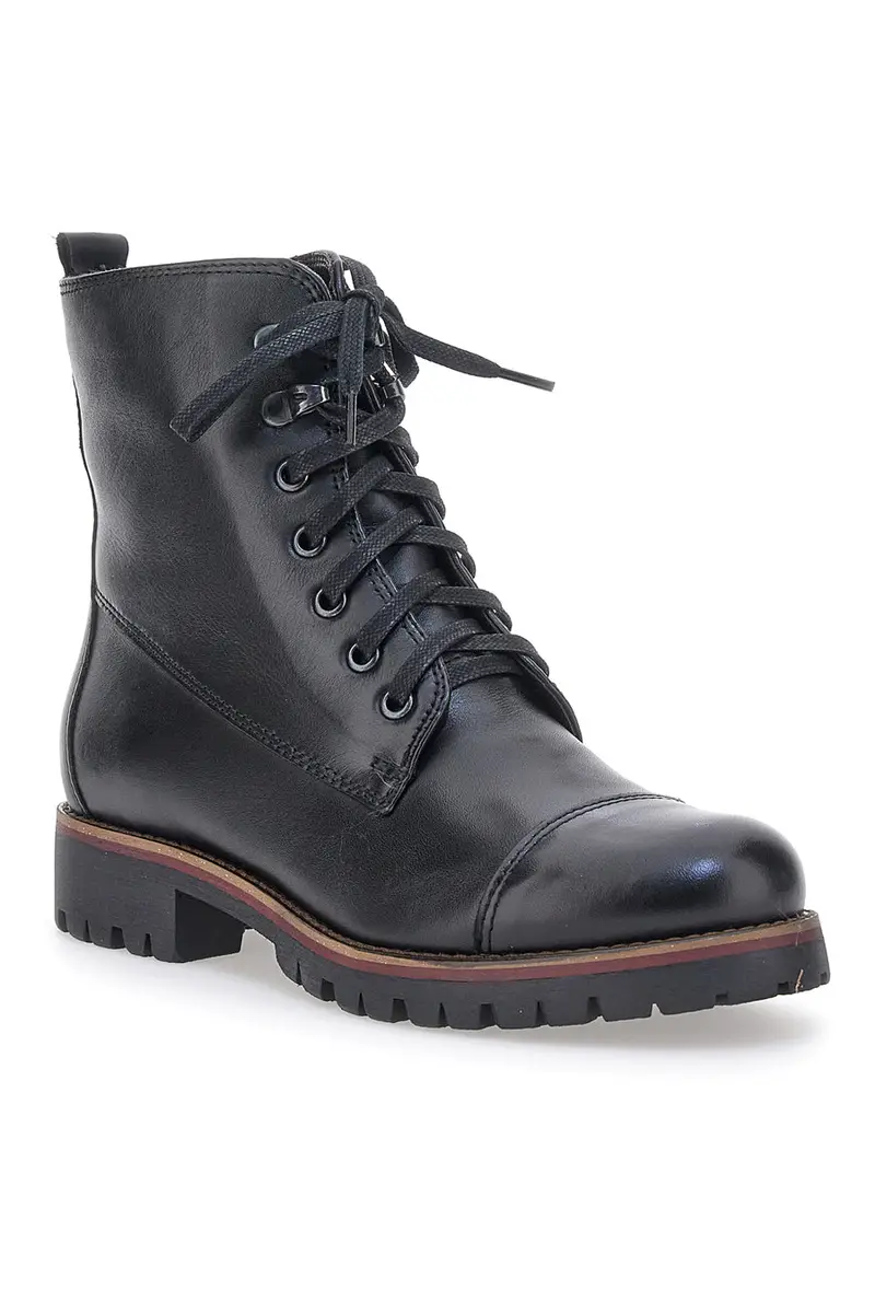 Anfibi neri con cerniera Plocadi 45926pt miniatura 2