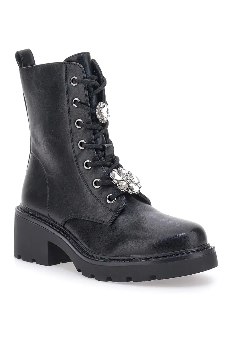 Anfibi Neri con Charms e Cerniera Laterale The First 502 miniatura 2