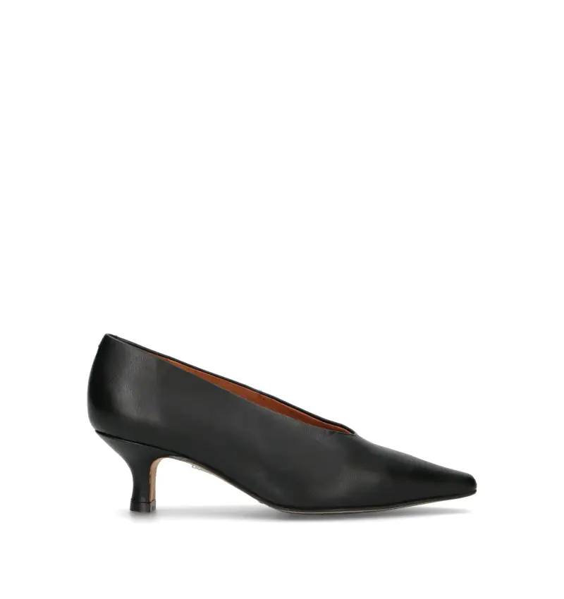 Décolleté donna nera in pelle Vario