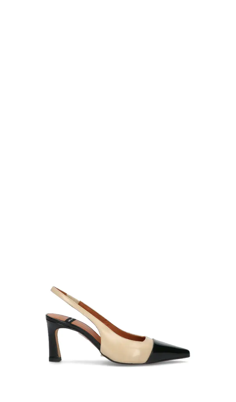 Slingback donna nude/nero Vario