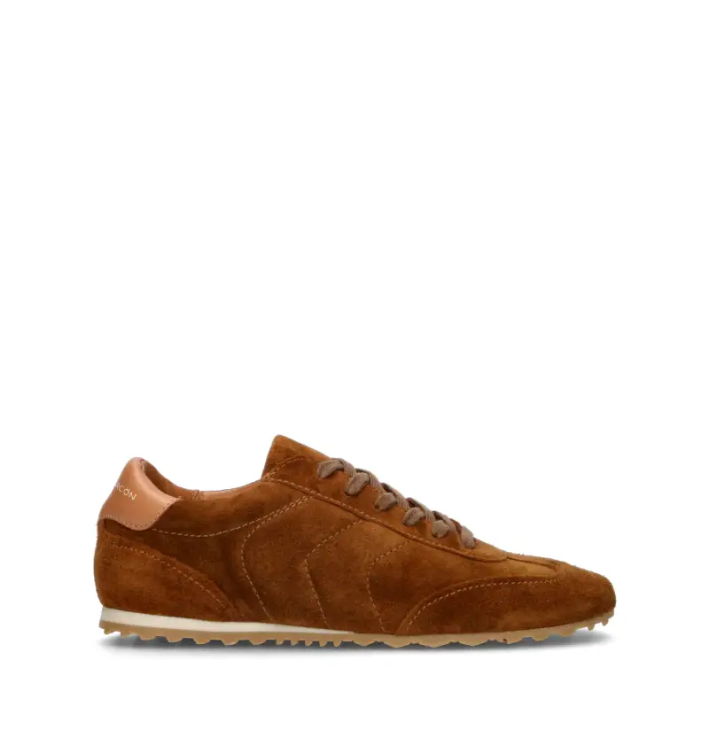 Sneaker donna cognac in suede Vario