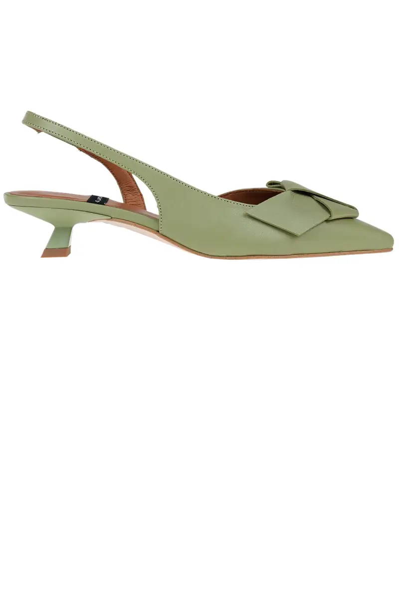 Slingback Aline Verde pastello