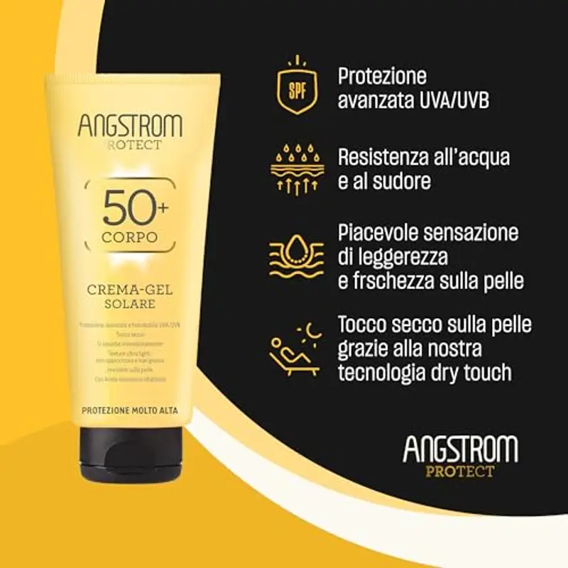 Angstrom Protect Crema-Gel Solare SPF 30, Ultra light, Resistente all'acqua, Dermatologicamente testato, 200ml miniatura 3