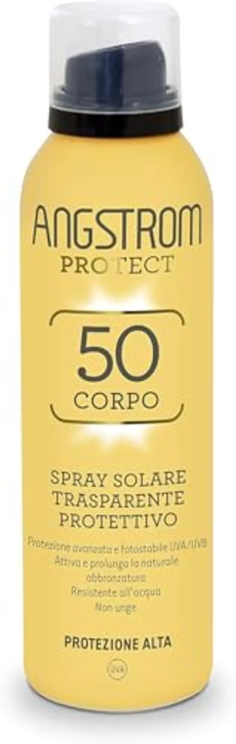 Angstrom Protect Spray Solare Trasparente Protettivo Corpo SPF 50, 200 ml