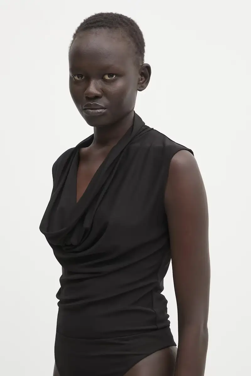 Anine Bing Body Donna Nero 3830546 miniatura 5