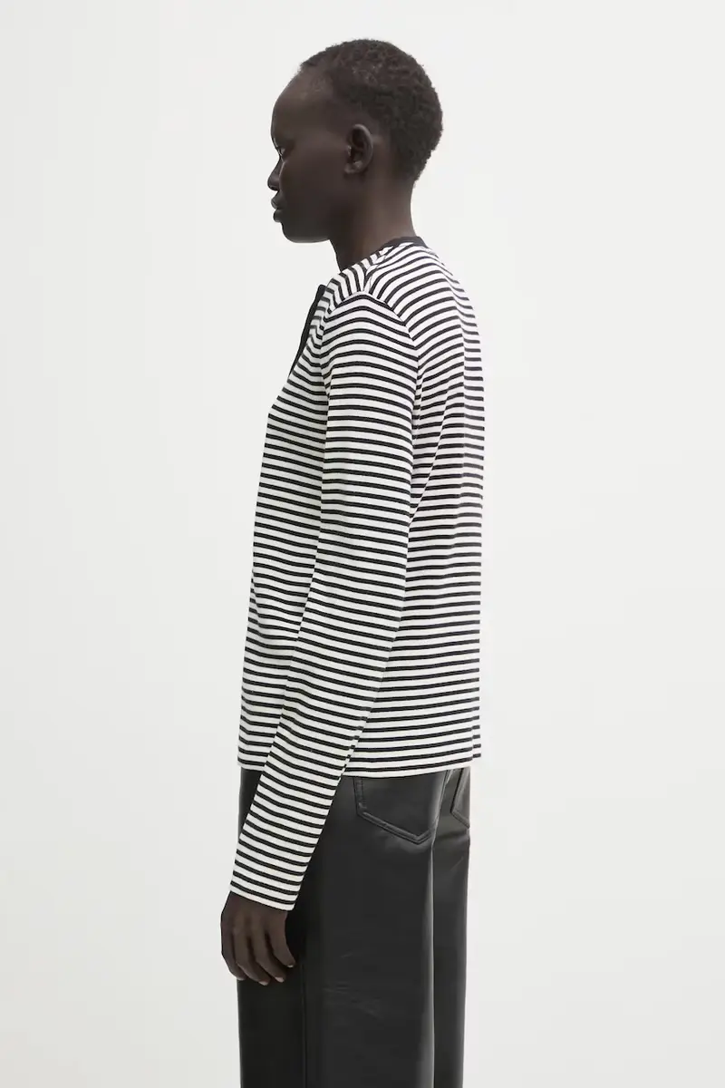 camicia a maniche lunghe alessia colore blu navy A.08.10314 miniatura 2