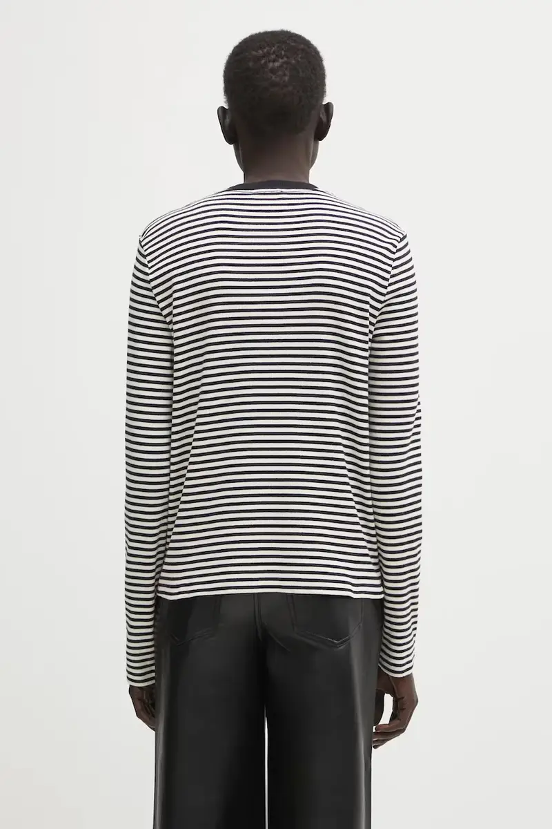 camicia a maniche lunghe alessia colore blu navy A.08.10314 miniatura 3