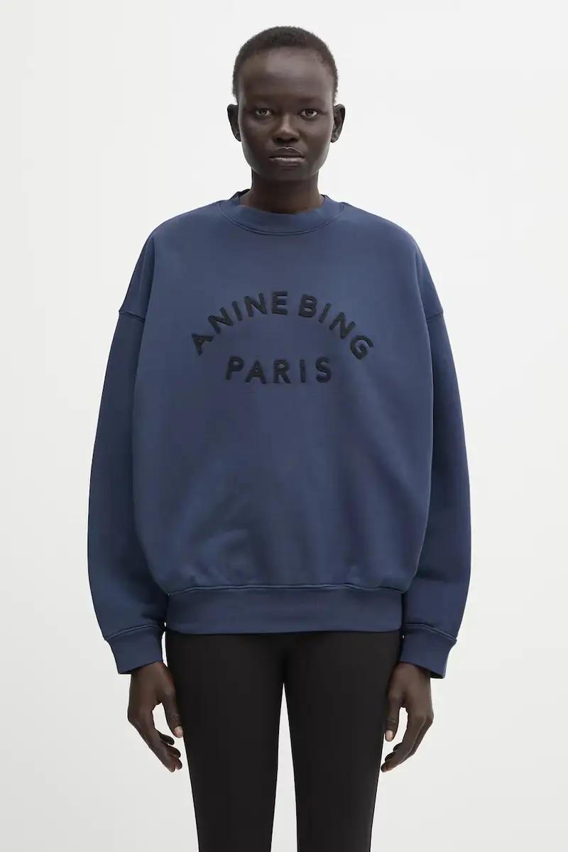 felpa in cotone jaci donna colore blu navy A.08.11722