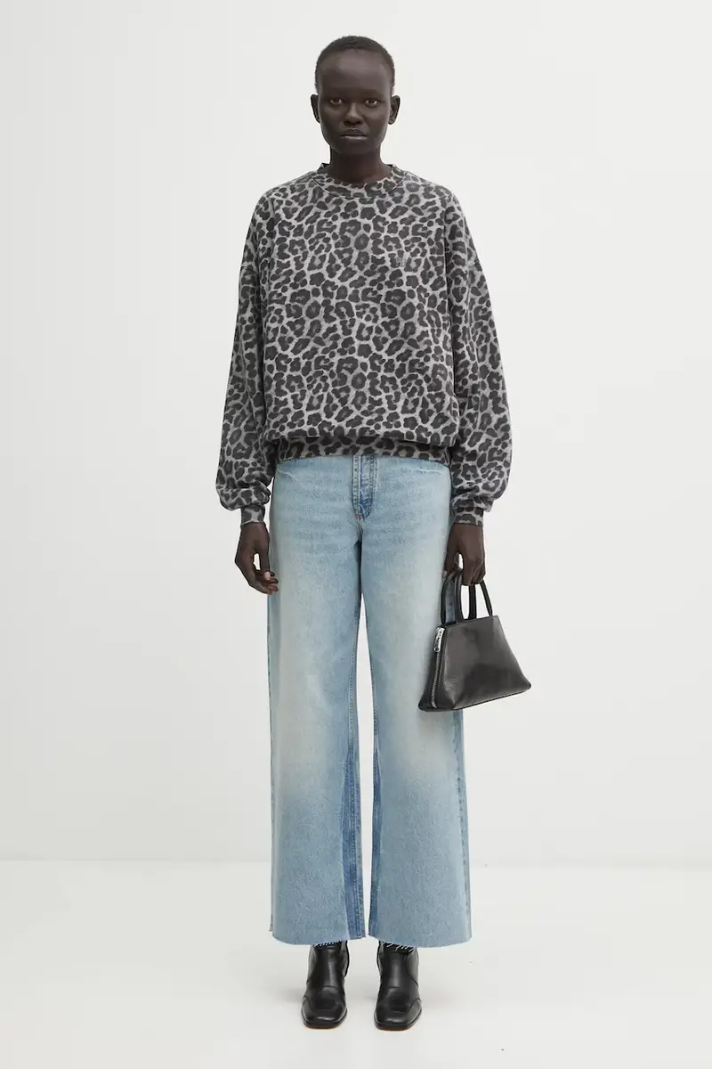 felpa in cotone miles donna colore grigio A.08.11404 miniatura 5