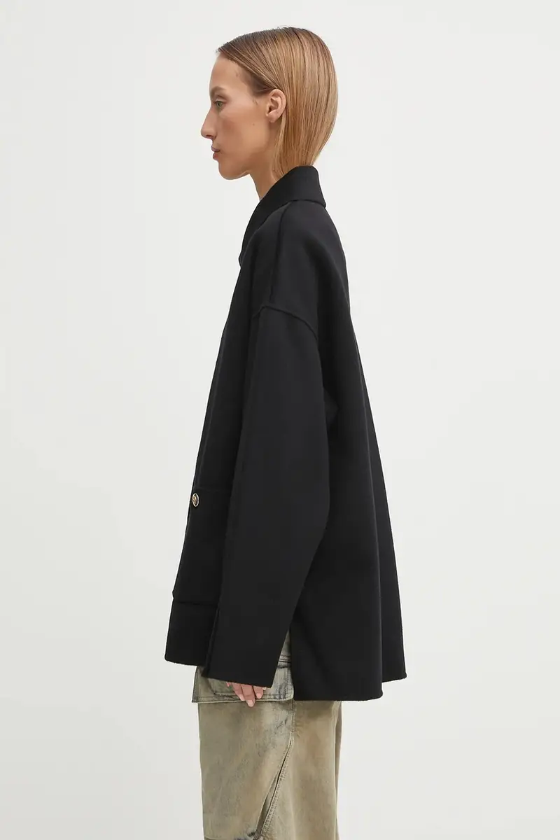 giacca in lana black cashmere blend colore nero A.01.10442 miniatura 2