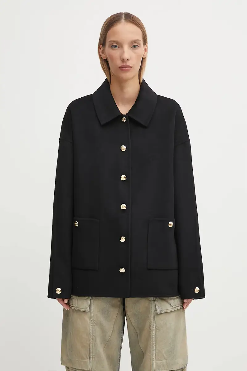 giacca in lana black cashmere blend colore nero A.01.10442