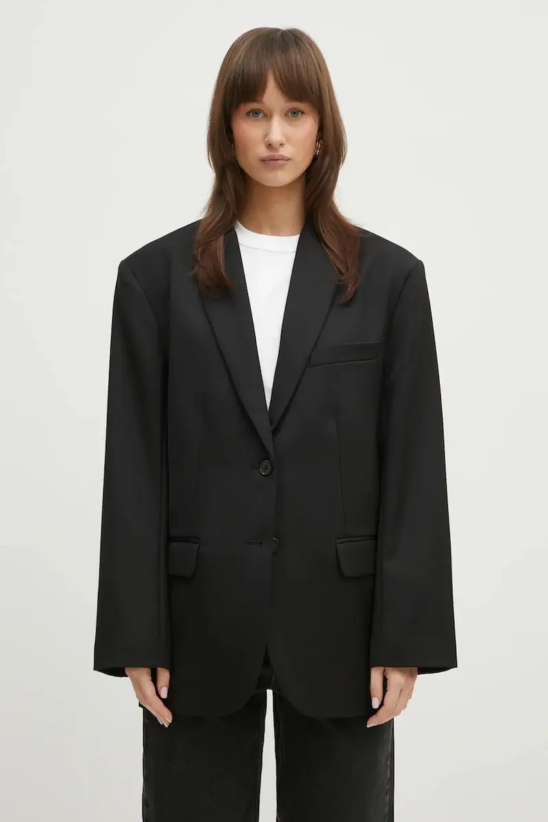 giacca in lana Quinn Blazer colore nero A.01.7073