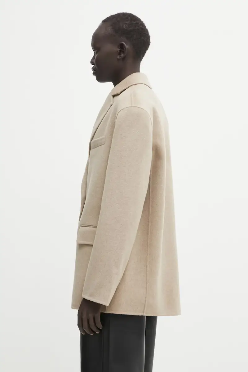 giacca in lana quinn colore beige A.01.11293 miniatura 2