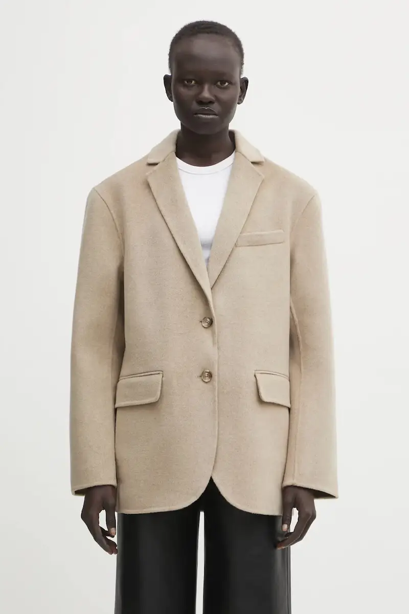 giacca in lana quinn colore beige A.01.11293