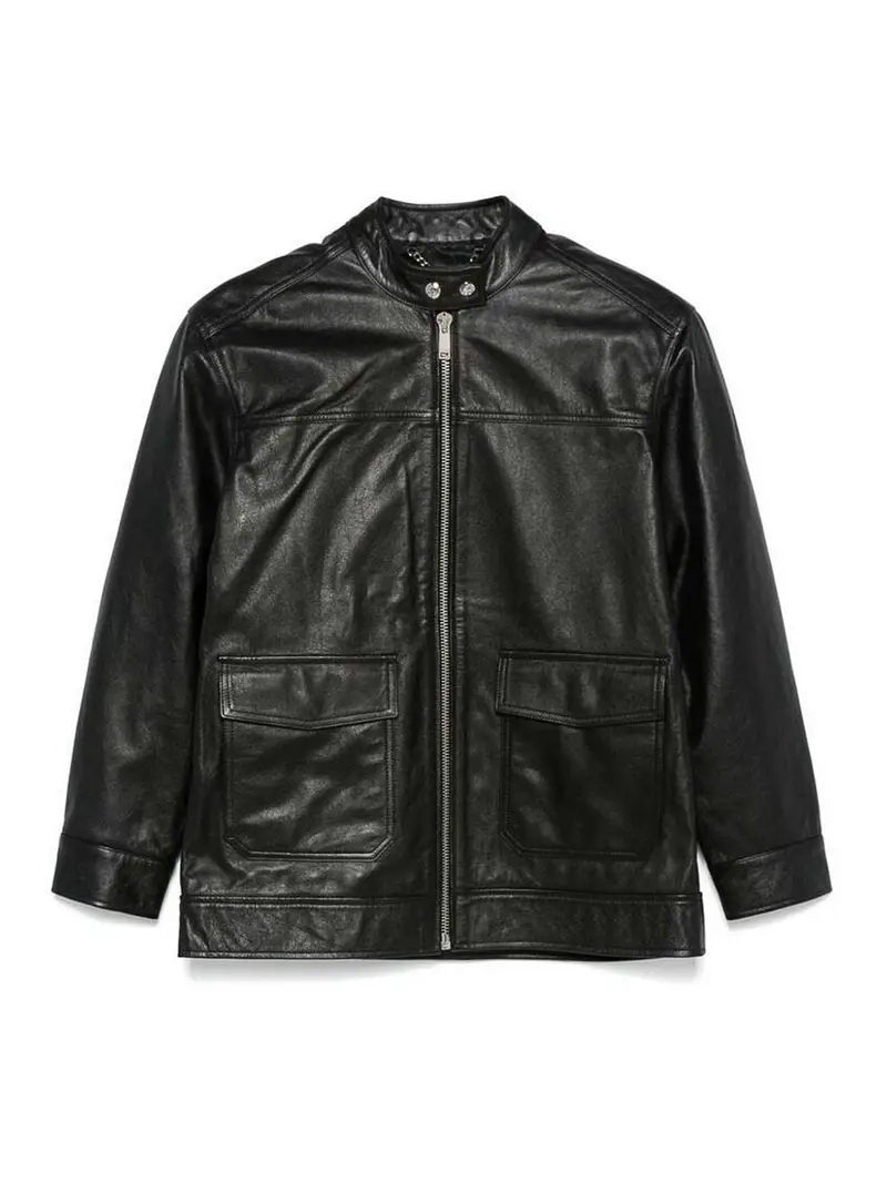 Giacca in Pelle Nero