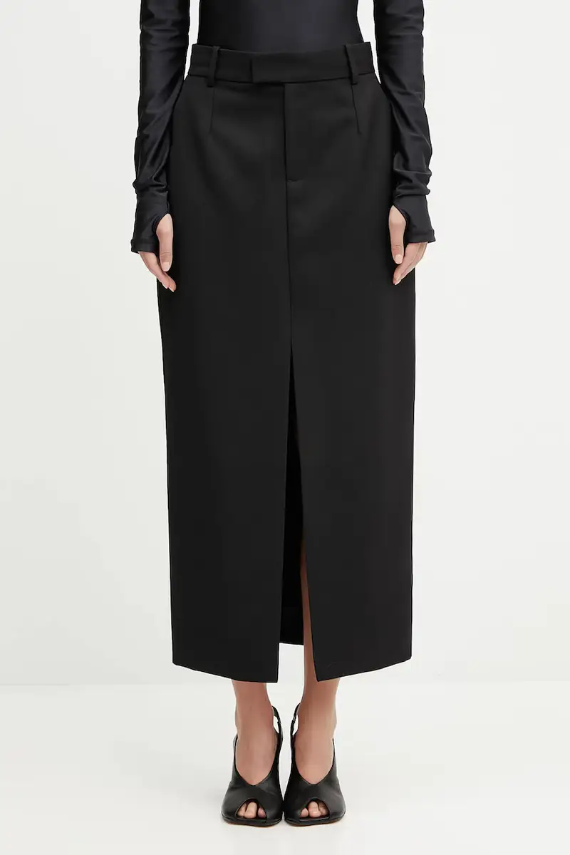 gonna in lana meredith colore nero A.04.11047