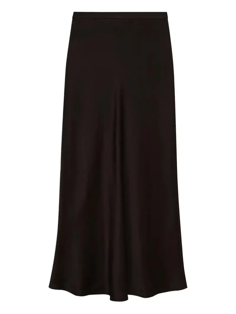 Gonna in Satin MARRONE