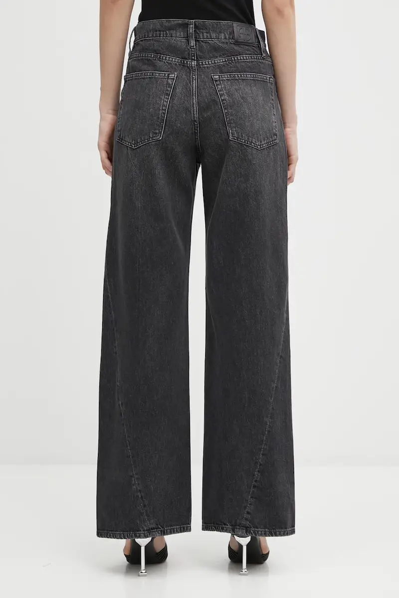 Anine Bing Jeans Donna Nero 3172084 miniatura 3