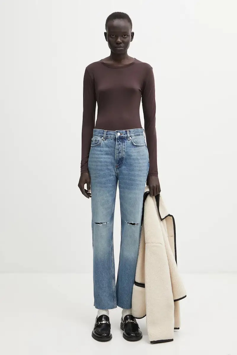 Anine Bing Jeans Donna Blu 3842430 miniatura 5