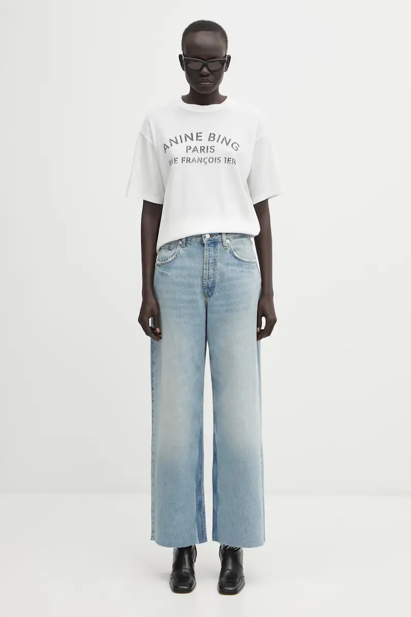 Anine Bing Jeans Donna Blu 3830412 miniatura 5