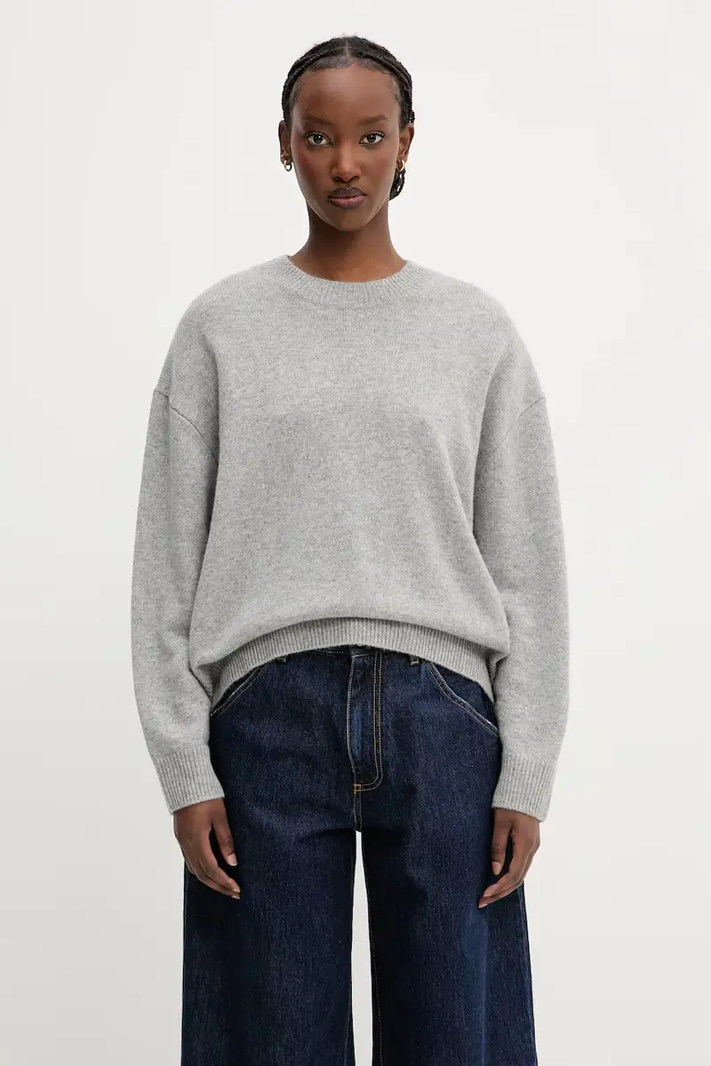 maglione in cachemirie Lee Crew Sweater colore grigio A.09.10662