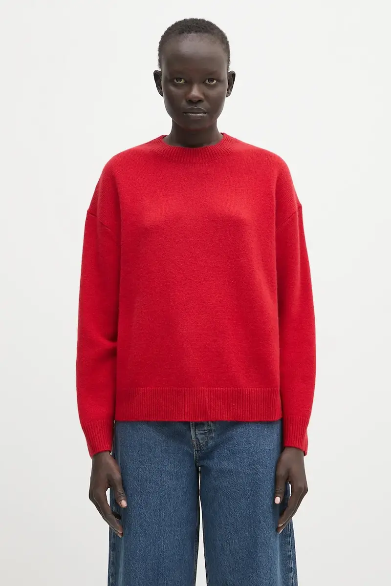 maglione in cachemirie Lee Crew Sweater colore rosso A.09.10662