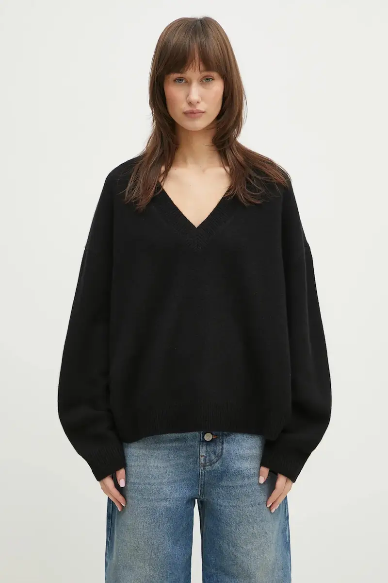 maglione in cachemirie Lee Sweater donna colore nero A.09.3280