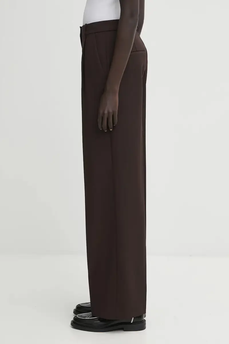 pantaloni con lana trent colore marrone A.03.11187 miniatura 2