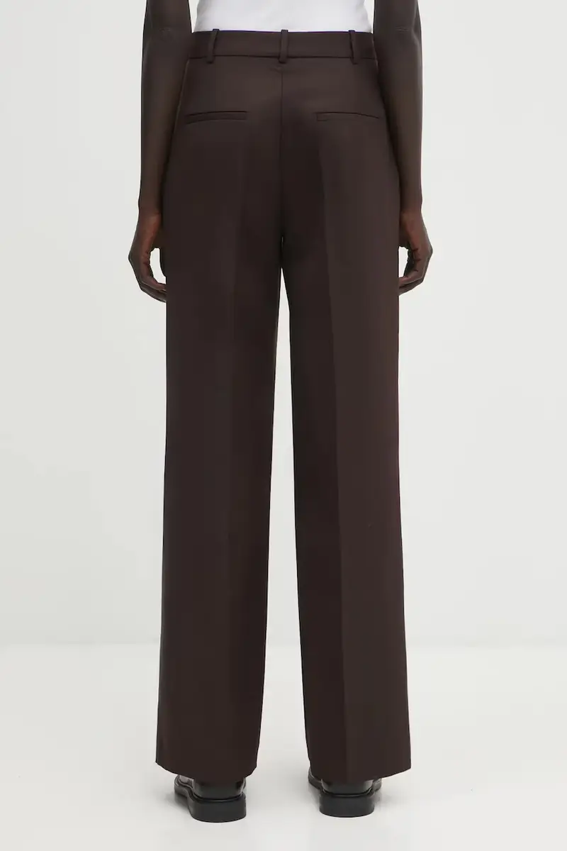 pantaloni con lana trent colore marrone A.03.11187 miniatura 3