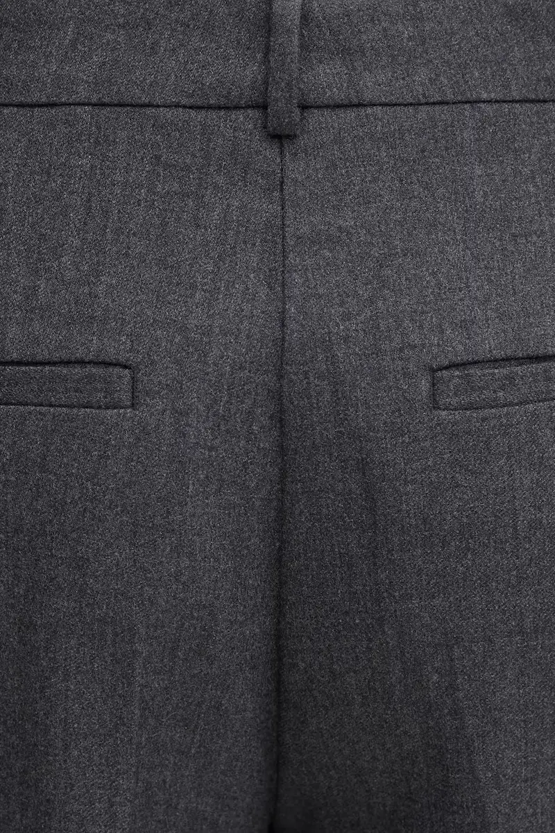 pantaloni in lana trent donna colore grigio A.03.11468 miniatura 4