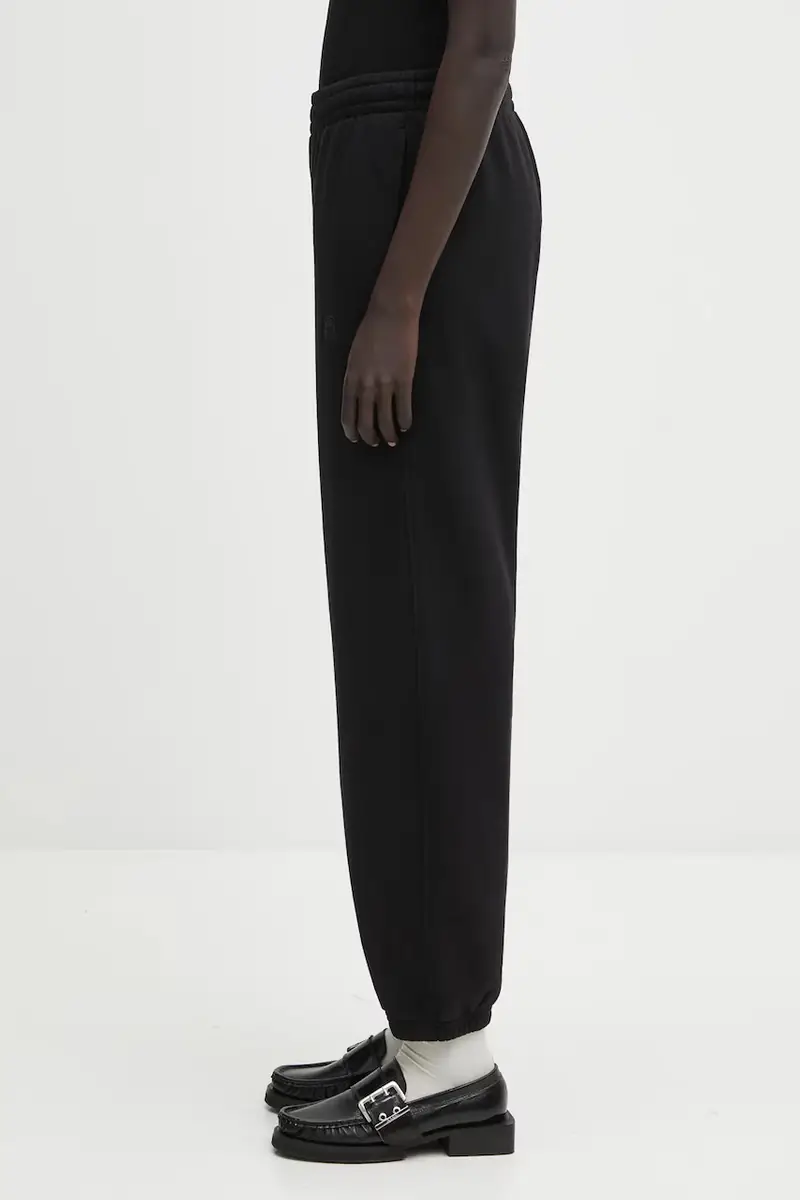 pantaloni tuta di cotone karter donna colore nero A.03.11667 miniatura 2