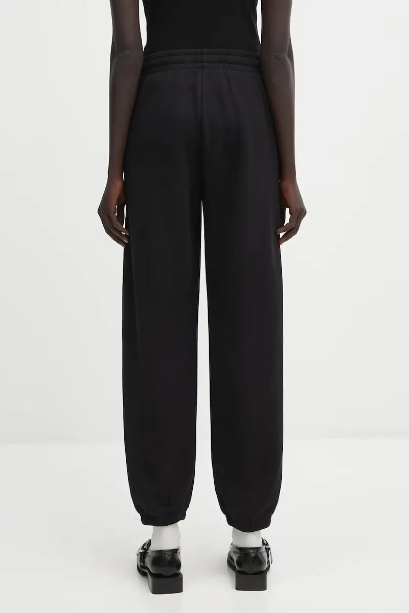 pantaloni tuta di cotone karter donna colore nero A.03.11667 miniatura 3